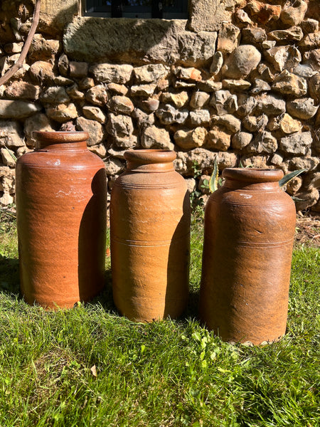 Grand vase / pot vintage en grès 32cm