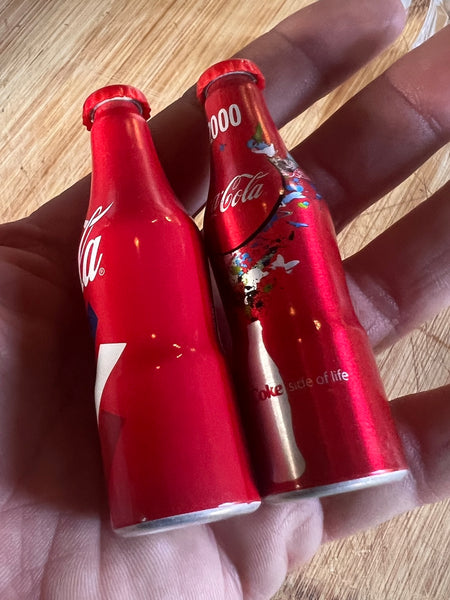 Duo salière / poivrière vintages Coca-Cola transparentes neuves