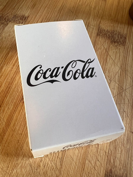 Duo salière / poivrière vintages Coca-Cola transparentes neuves