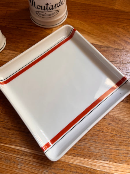 Service à condiments vintage en Porcelaine d'Auteuil  - Made in France
