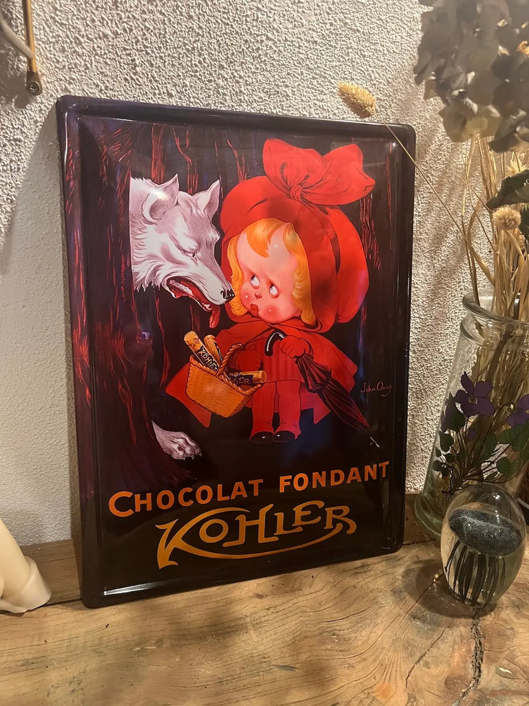 Plaque métal 15x21 - Vache Choclait - Kohler | Boutique Clouet Plaque métal 15x21 - Vache Choclait - Kohler | Boutique Clouet