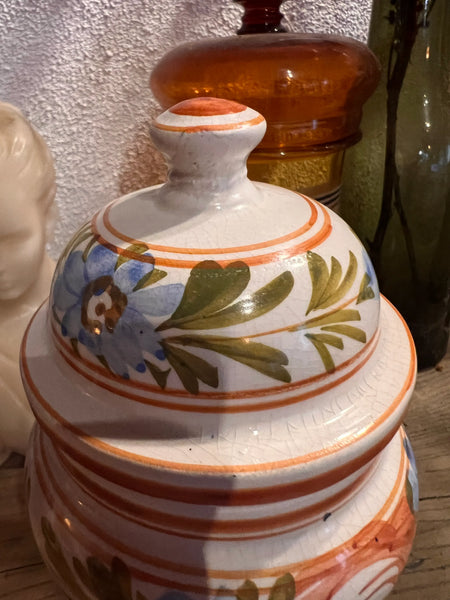 Pot d'apothicaire / de pharmacie vintage Menta - Faïence de Bassano Italie