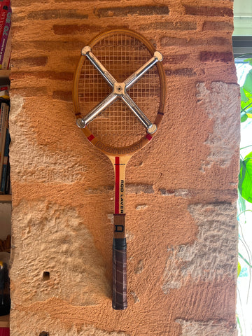 Raquette de tennis vintage en bois Donnay Swinger - Rod Laver avec tendeur Zephyr