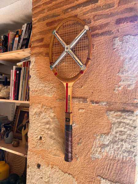 Raquette de tennis vintage en bois Donnay Swinger - Rod Laver avec tendeur Zephyr