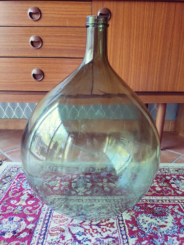 Dame jeanne en verre de 40 litres couleur verte