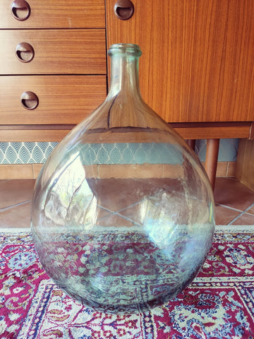 Dame jeanne en verre de 30 litres couleur vert clair