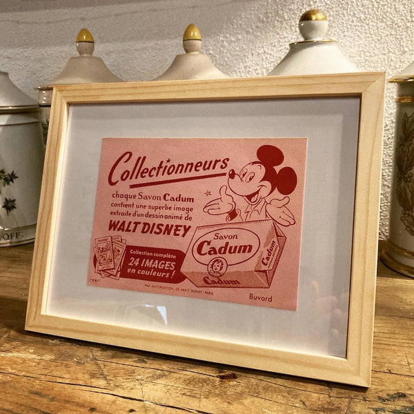 Série de 6 buvards publicitaires vintages Cadum / Walt Disney - Années 60