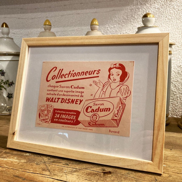 Série de 6 buvards publicitaires vintages Cadum / Walt Disney - Années 60