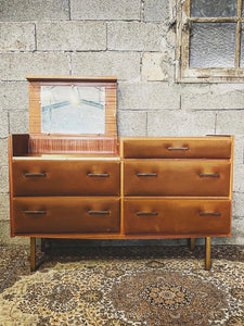 Coiffeuse / commode par Roger Landault au style moderniste - Années 50/60