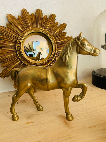 Le Sélectionneur - Cheval en laiton vintage hauteur 14cm