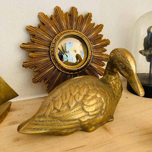 Le Sélectionneur - Canard en laiton vintage longueur 23cm