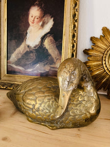 Le Sélectionneur - Canard en laiton vintage longueur 23cm