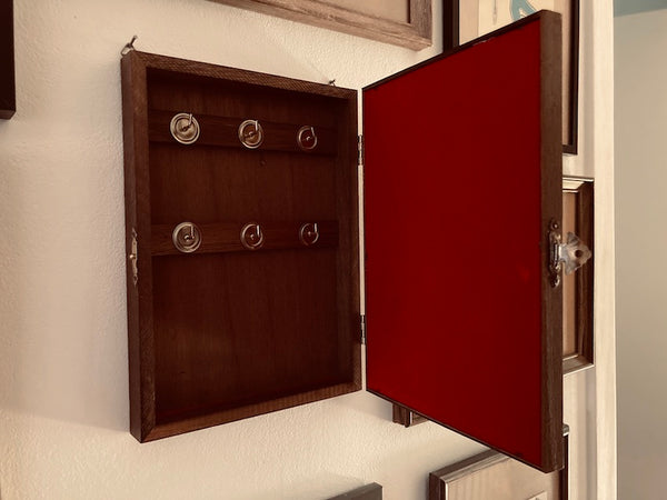 Boite à clés vintage en bois