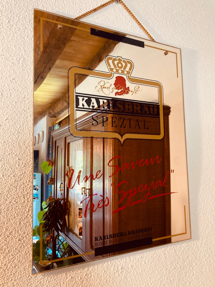 Miroir publicitaire vintage Karlsbräu Spezial