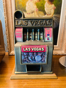 Le Sélectionneur - Jackpot / Machine à sous tirelire Las Vegas par Darmon Paris en bois et métal - Années 50/60