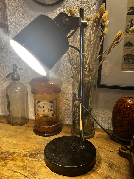 Lampe de bureau vintage en métal COREP
