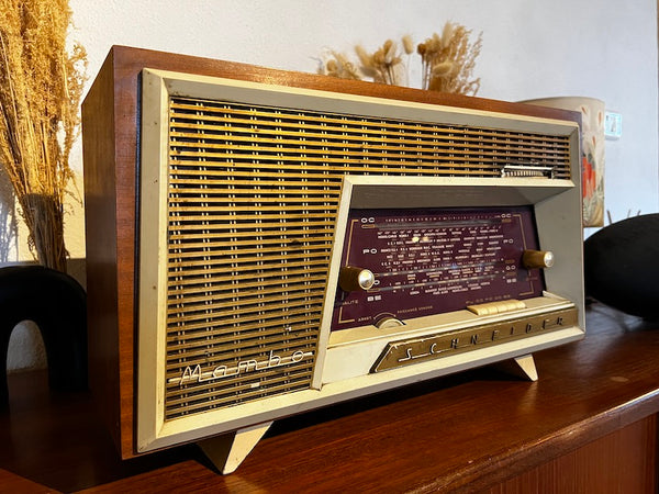 Poste de radio TSF vintage SCHNEIDER Mambo 1958