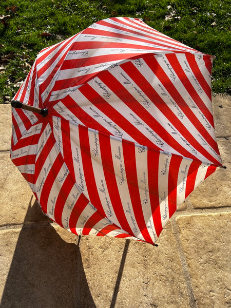 Parapluie publicitaire vintage Champagne Mumm