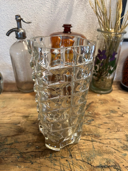 Grand vase vintage Windsor par JG Durand pour Luminarc - Années 70