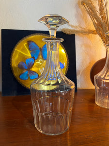Carafe vintage en cristal style Saint Louis modèle Caton - Hauteur : 28cm