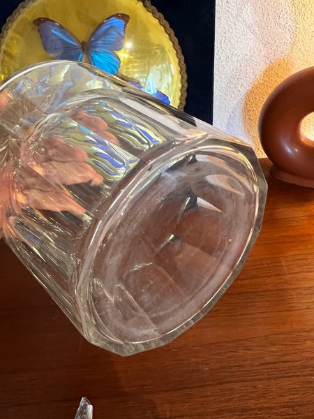 Carafe vintage en cristal style Saint Louis modèle Caton - Hauteur : 27cm