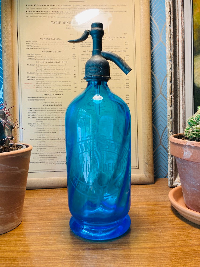 Siphon à eau de Seltz Brasserie de Saint Yrieix Holderer - Années 30/40