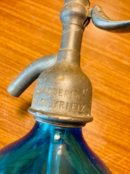 Siphon à eau de Seltz Brasserie de Saint Yrieix Holderer - Années 30/40