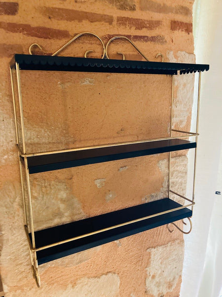 Etagère vintage en métal de style string Tomado