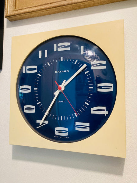 Horloge murale vintage Bayard à quartz