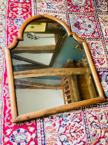 Miroir ancien en bois - 59cm de haut