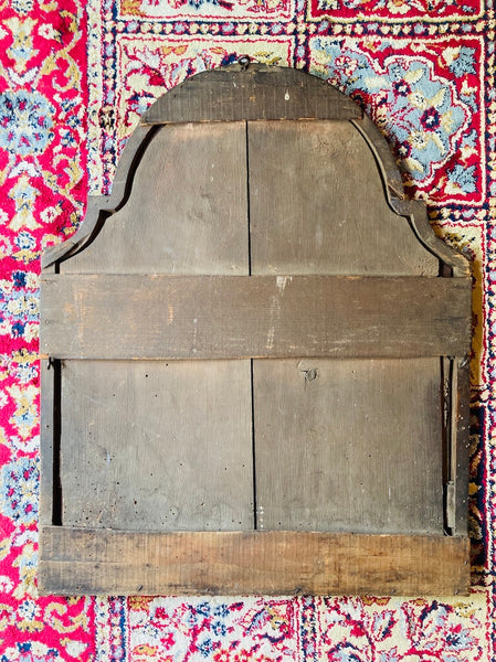 Miroir ancien en bois - 59cm de haut
