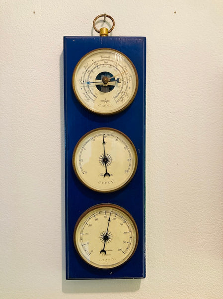 Instrument de précision thermomètre / baromètre / hygromètre vintage