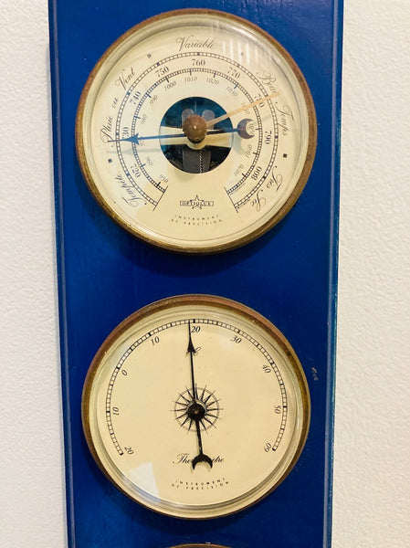 Instrument de précision thermomètre / baromètre / hygromètre vintage