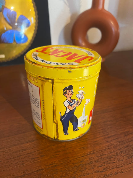 Boite métallique vintage Savon Pate Jack's - Années 50