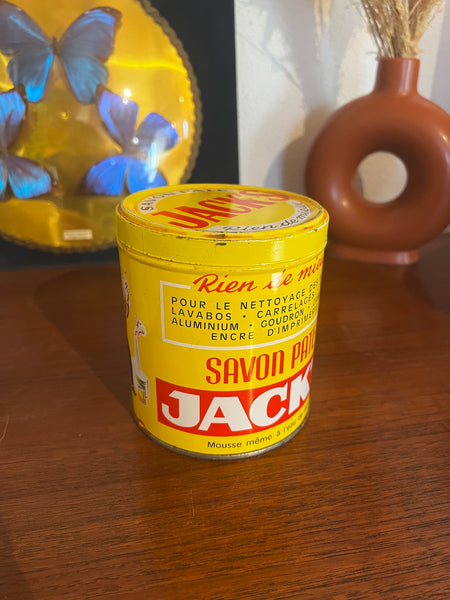Boite métallique vintage Savon Pate Jack's - Années 50