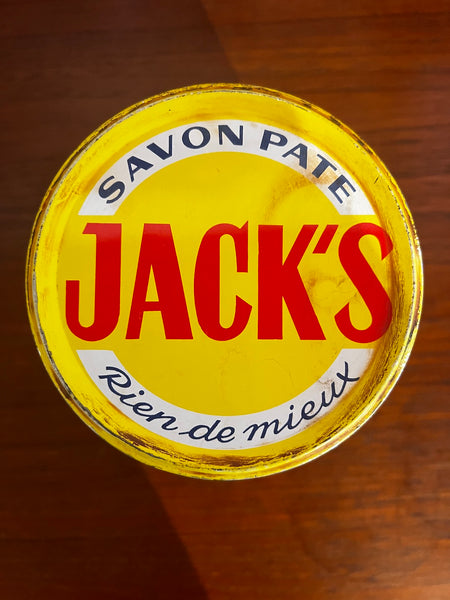 Boite métallique vintage Savon Pate Jack's - Années 50