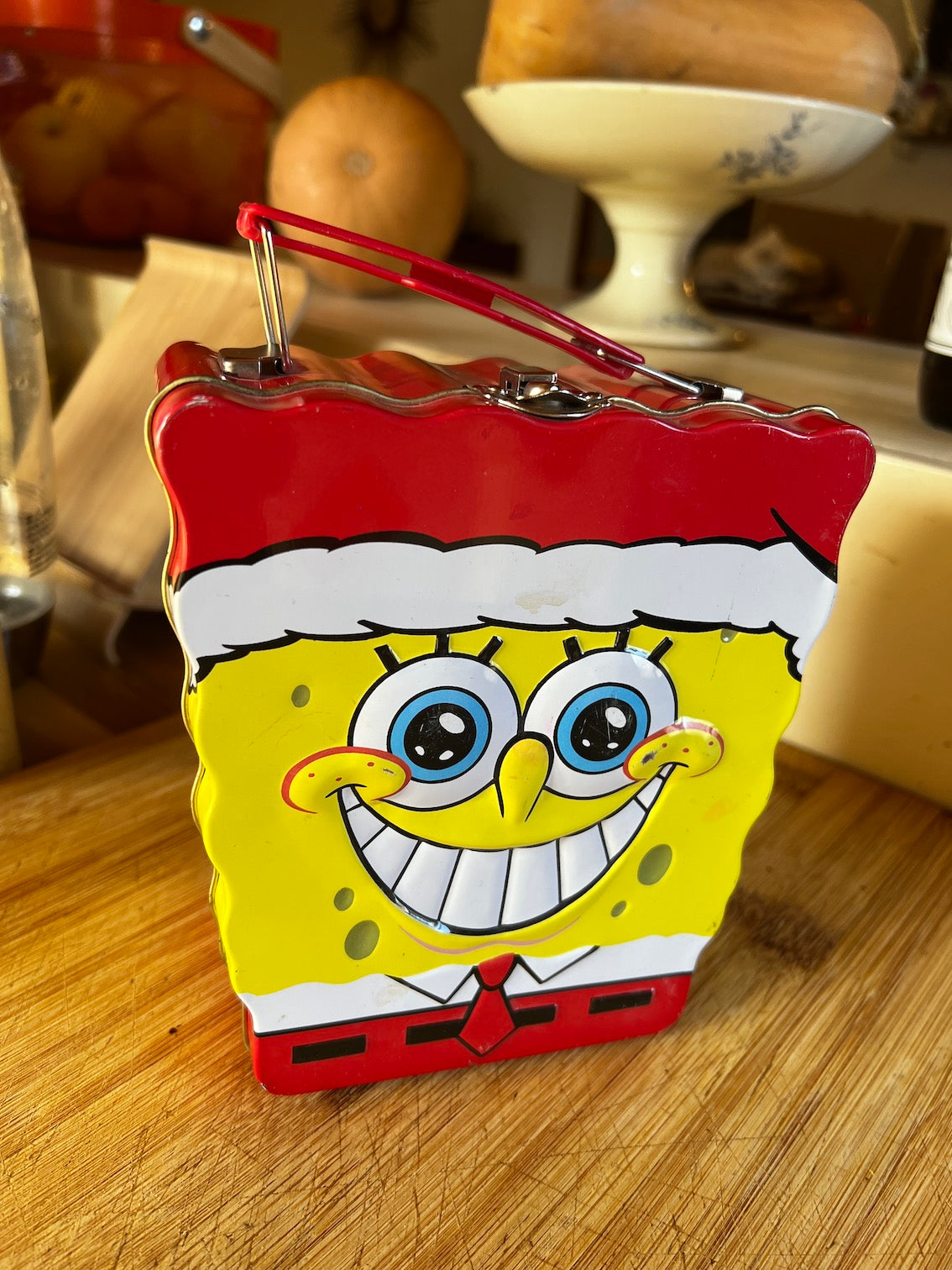 Boite / lunchbox métallique Bob L'Eponge Kinder - 2005