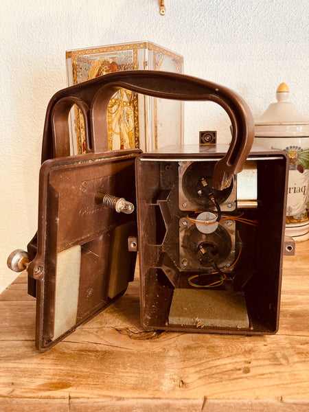 Lanterne SNCF vintage OLDHAM France double feux en bakélite