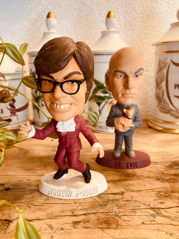 Paire de statuettes Austin Powers / Dr Devil Headliners XL Equity NLP - 1999