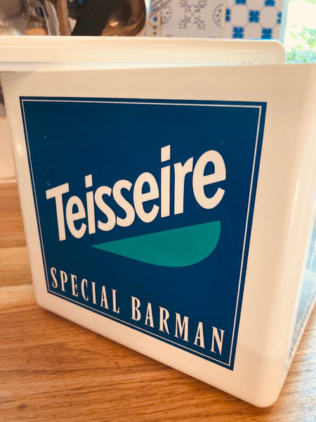 Bac / seau à glaçon vintage Teisseire Spécial Barman