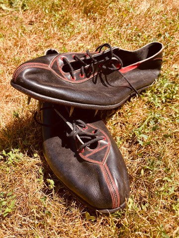 Chaussures / pointes d'athlétisme vintages Mercier taille 9 - 1950/1960