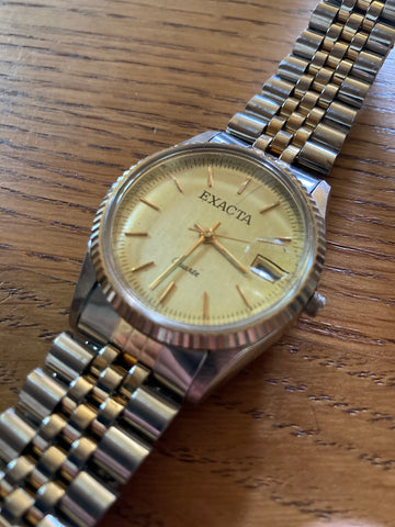 Montre Exacta made in URSS à quartz type Datejust - Années 70