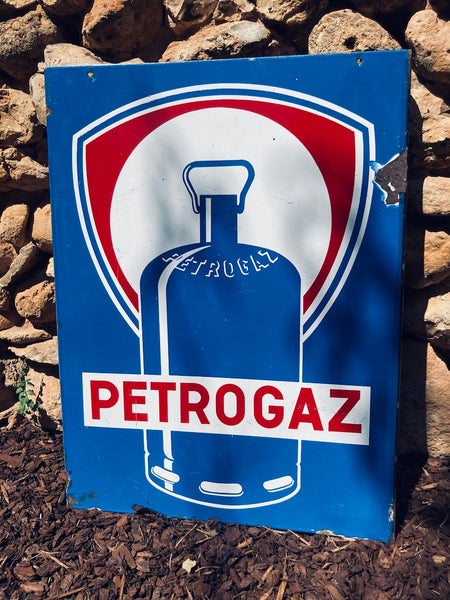 Plaque émaillée vintage Petrogaz - 1950/60
