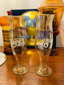 Lot de 2 bouteilles de Coca-Cola customisées en flûtes à champagne
