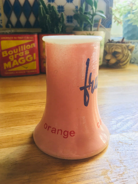 Porte-pailles en opaline Fruité vintage - Années 60/70