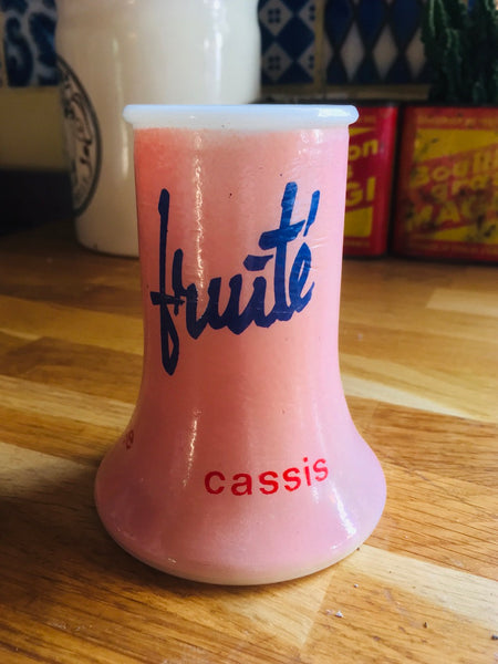 Porte-pailles en opaline Fruité vintage - Années 60/70