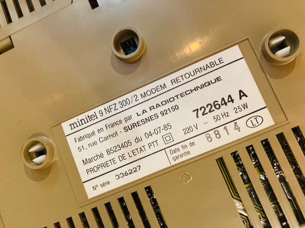Minitel 1 modèle 9 NFZ 300 vintage - 1985