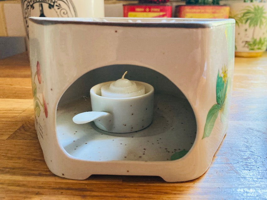 Service à Thé Vintage GL – 6 Tasses + Théière, Céramique Blanche, Neuf