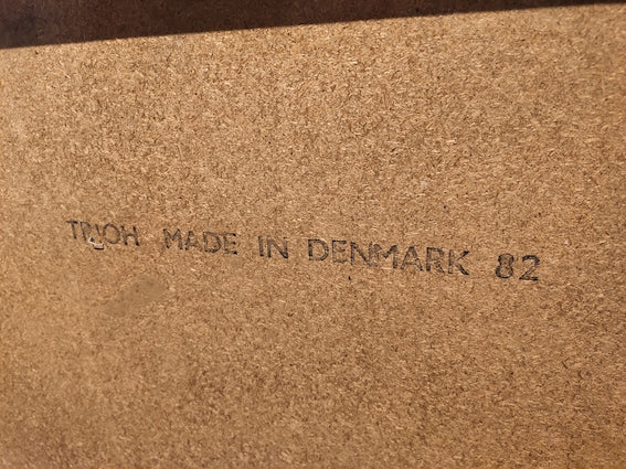 Table basse teck et carreaux de céramique Trioh Danemark 1982 - Le Sélectionneur - Brocante en ligne