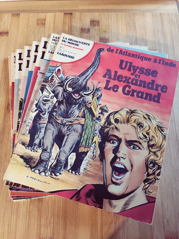 8 fascicules "La découverte du monde" en bandes dessinées 1978 - Le Sélectionneur - Brocante en ligne